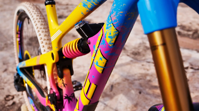 Painting mountain best sale bike frame